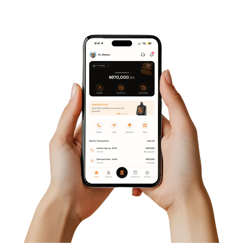 EndowPay transfer screen