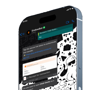 EndowBot chat preview on a phone